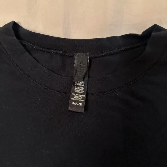 Skims Black Cotton Jersey - Picture 2 of 3